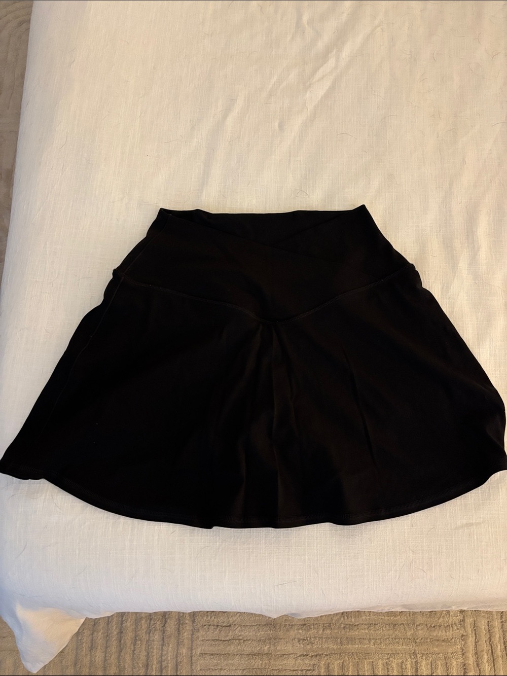 aerie Black Skater Circle Skirt with Wide Waistband